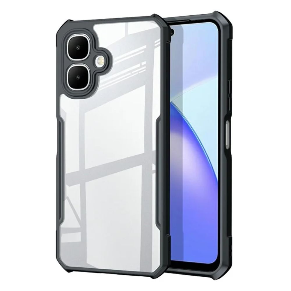 infinix Smart 10 Shockproof Hybrid Phone Case with Reinforced Edges and Soft Feel Anti-Slip Grip for Heavy Duty Protection