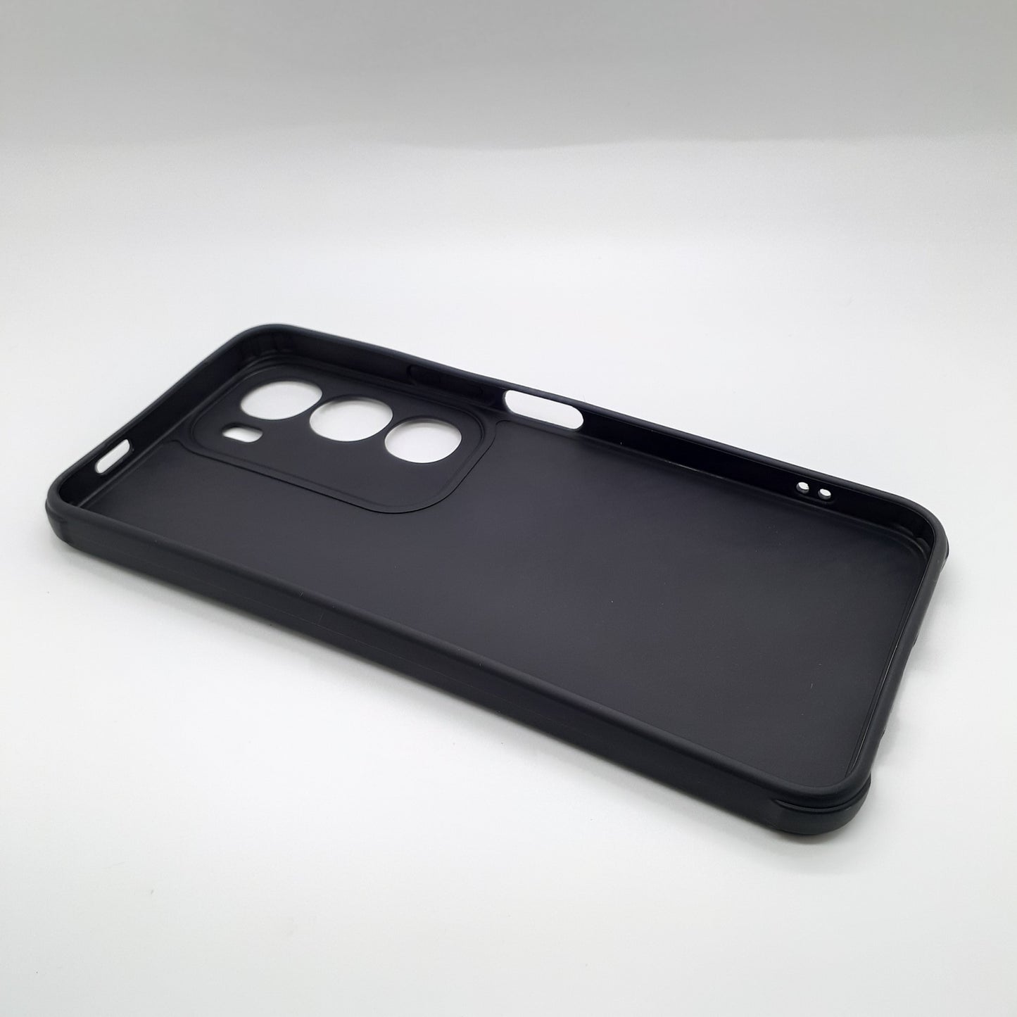 Vivo Y19s Carbon Fiber texture Hard Rubber armour back cover shock-porof case