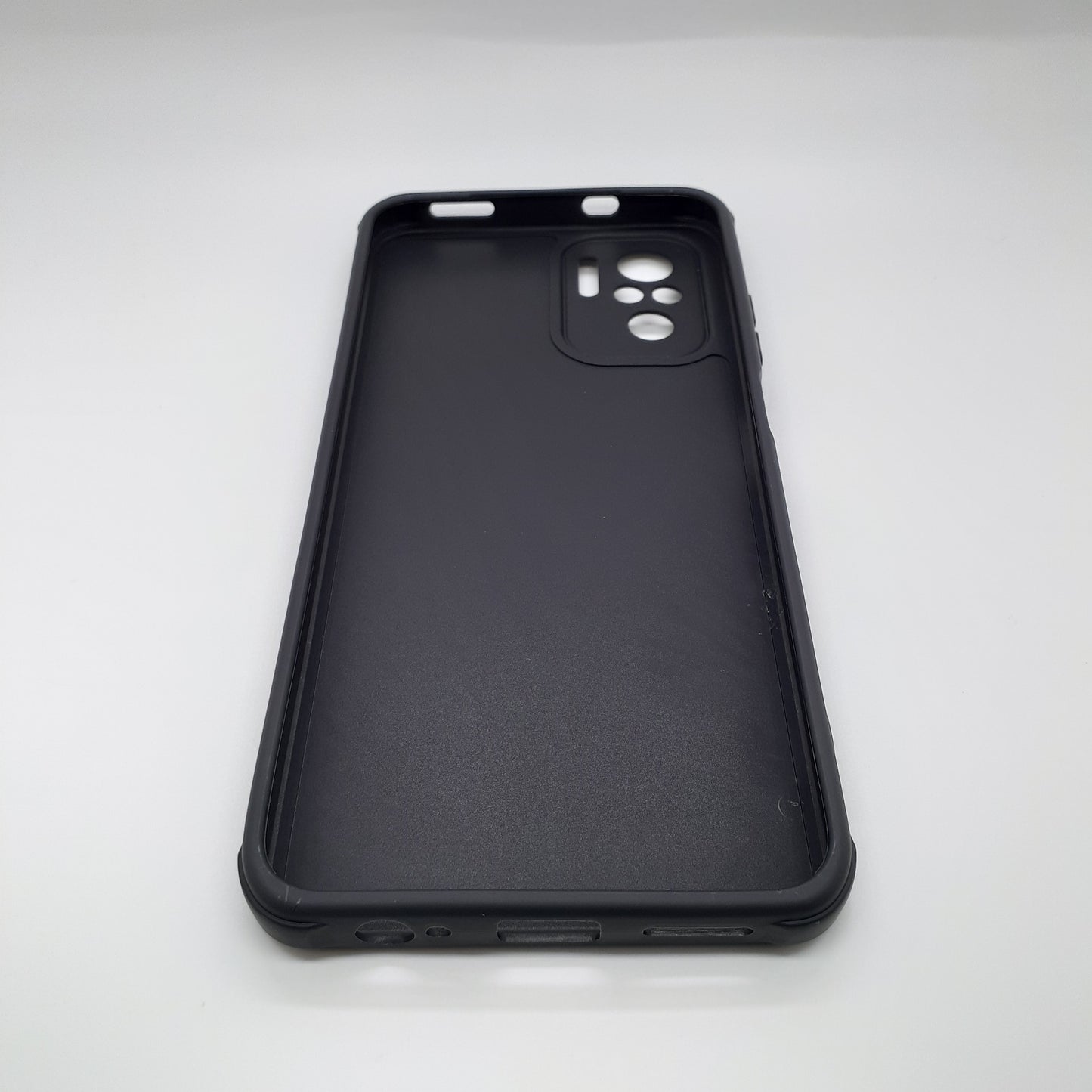 Redmi Note 10 Carbon Fiber texture Hard Rubber armour back cover shock-porof case