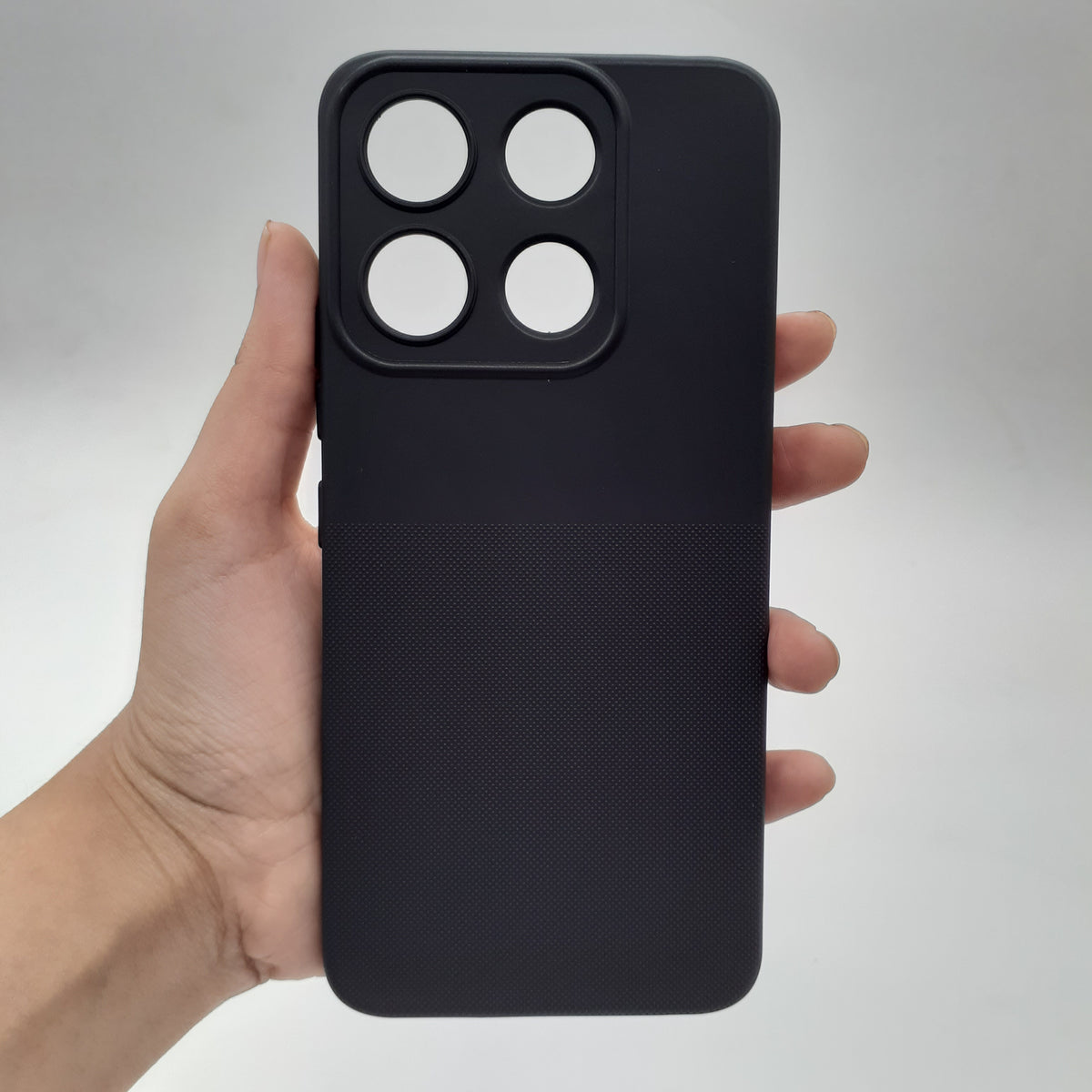 itel A60 Soft Silicone TPU Case – Slim Shockproof Protective Back Cover with Anti-Slip Grip & Raised Edges