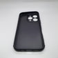 iPhone 16 Pro Carbon Fiber texture Hard Rubber armour back cover shock-porof case