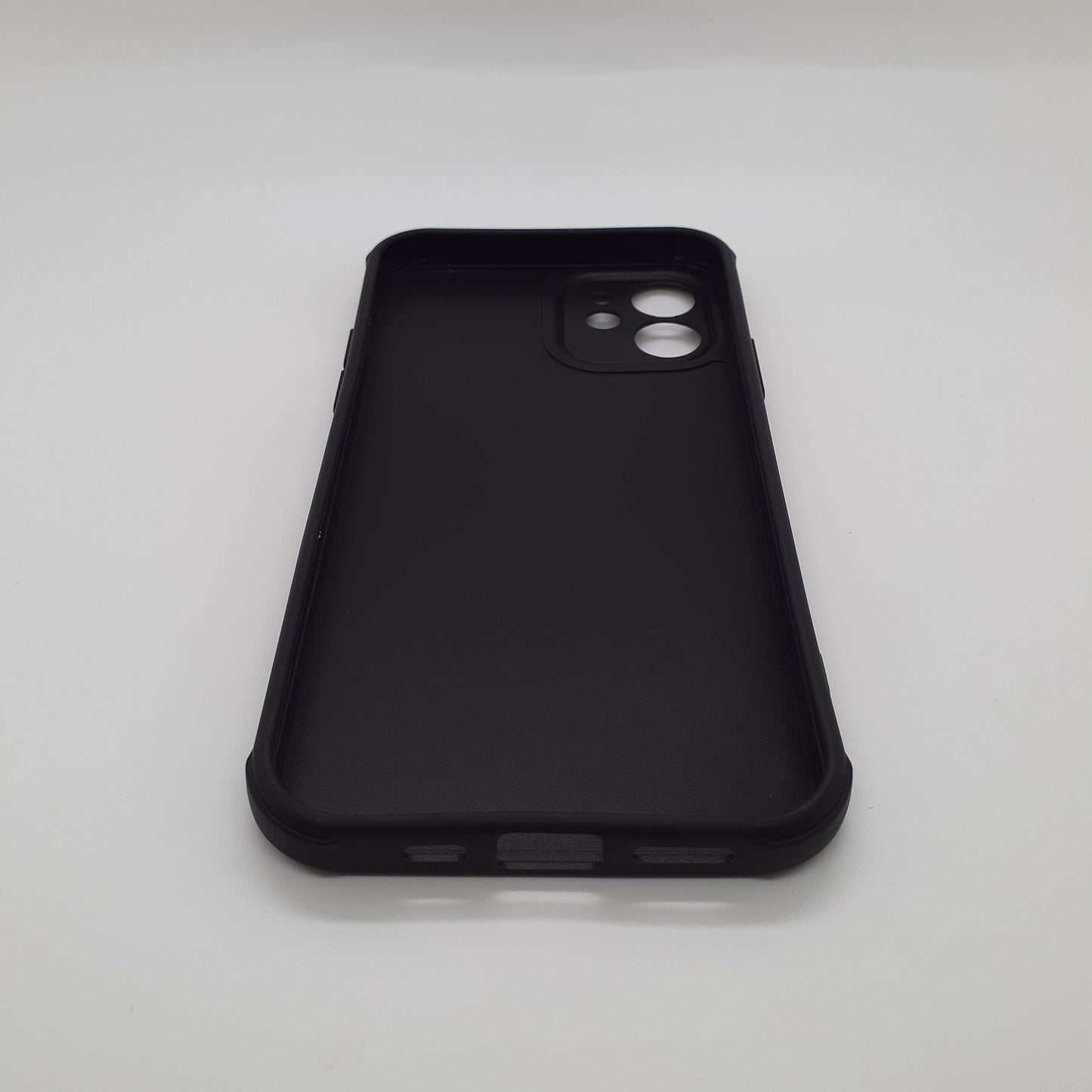 iPhone 12 Carbon Fiber texture Hard Rubber armour back cover shock-porof case