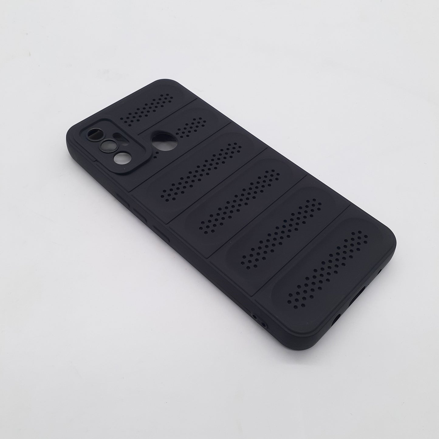 Tecno Spark 7 Heat Dissipation Design Strong TPU Material Phone Case Protective Cover Black