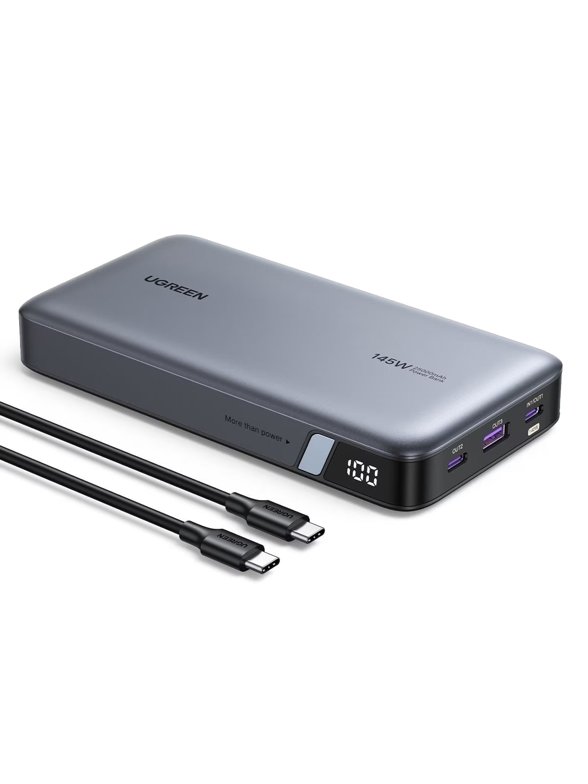 UGREEN 25000mAh 145W Two-way Fast Charging Power Bank – Model PB205 – Portable Fast Charging Battery Pack for Smartphones, Tablets, Laptops and USB-Powered Devices