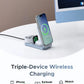 UGREEN Magflow Qi2 25W 3-in-1 Magnetic Wireless Charger (Phone, AirPods, Apple Watch) – Model W757 – Fast Magnetic Charging Pad or Station for Compatible iPhone, AirPods and Qi-Enabled Devices