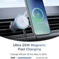 UGREEN Magflow 25W A / C Vent Magnetic Wireless Car Charger – Model W758 – Compact In-Car Fast Charging Power Adapter for Smartphones, Tablets and USB Devices
