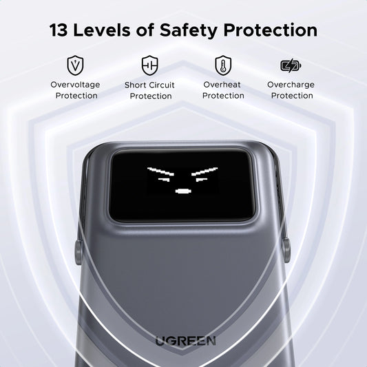 UGREEN Uno Series 5000mAh Magnetic Wireless Power Bank – Model PB571 – Portable Fast Charging Battery Pack for Smartphones, Tablets, Laptops and USB-Powered Devices