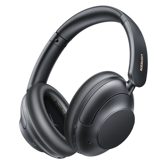 UGREEN HiTune Max5 Hybrid Active Noise-Cancelling Headphones Black – Model HP202 – Clear Audio Accessory for Music, Calls, Gaming, Streaming, Travel and Everyday Listening