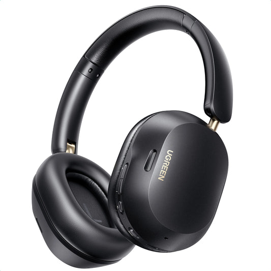 UGREEN HiTune Max5c Hybrid Active Noise-Cancelling Headphones Black – Model HP203 – Clear Audio Accessory for Music, Calls, Gaming, Streaming, Travel and Everyday Listening