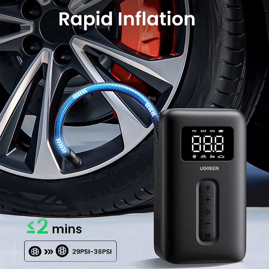 UGREEN Portable Tire Inflator Pump – Model CD259 – Premium UGREEN Digital Accessory for Reliable Home, Office, Travel and Everyday Technology Use
