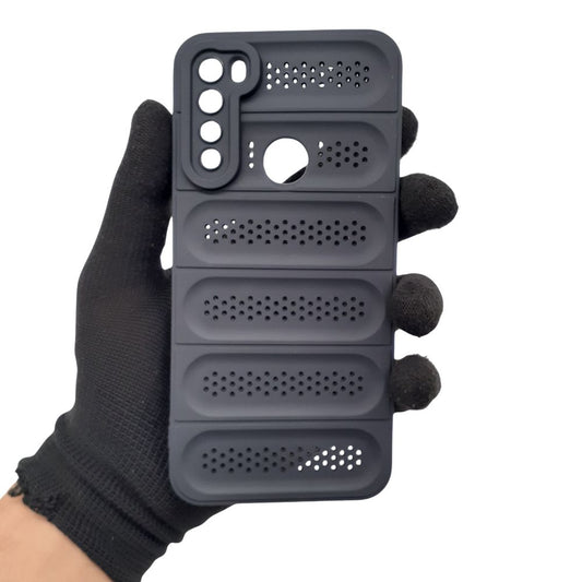 Redmi Note 8 Strong TPU Material Anti-fall Flexible Protective Case Heat Dissipation Brushed Texture Shockproof Cover