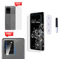 Pack of UV Glue Full Screen Protector Tempered Glass + Carbon Back Sticker and Camera Lens Protection for Samsung S20 Ultra