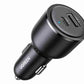 UGREEN 63W USB-C + USb Fast Car Charger - Black – Model EC701 – Compact In-Car Fast Charging Power Adapter for Smartphones, Tablets and USB Devices