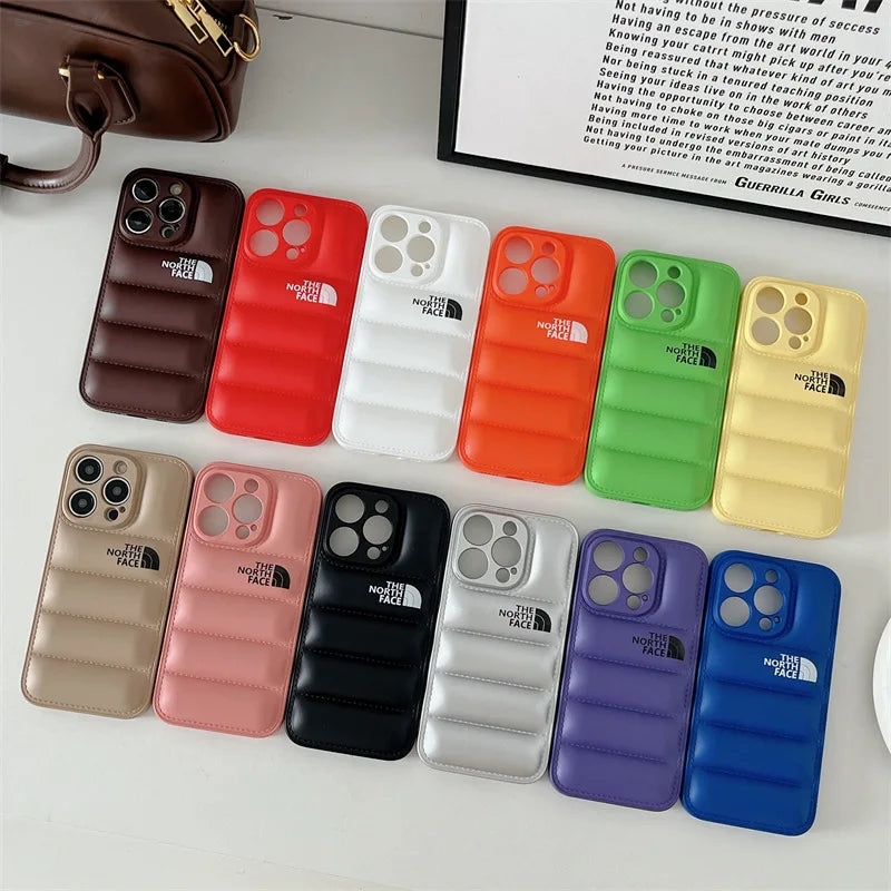 iPhone 13 Pro Puffer Jacket Case Shock-Absorbing Air Cushion Back Cover