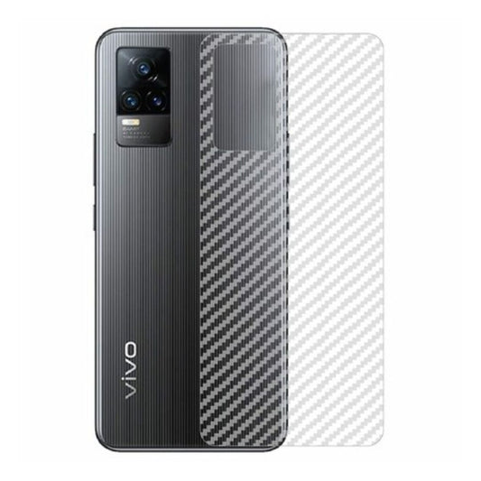 Vivo V21e carbon Back Clear Skin Sticker