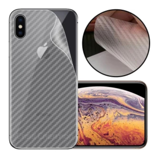 iPhone Xs Max carbon Back Clear Skin Sticker