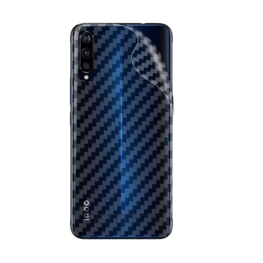 Vivo Y12s carbon Back Clear Skin Sticker