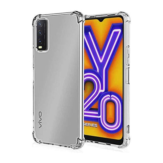 AntiShock Clear Back Cover Soft Silicone TPU Bumper case for Vivo Y20