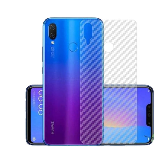 Huawei Y6 2019 carbon Back Clear Skin Sticker