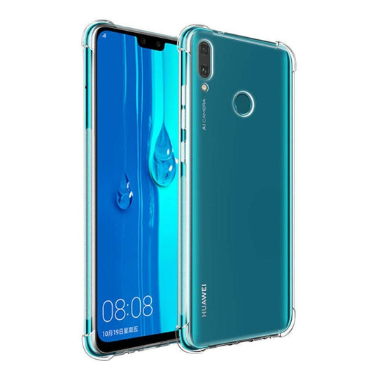 AntiShock Clear Back Cover Soft Silicone TPU Bumper case for Huawei Y9 2019