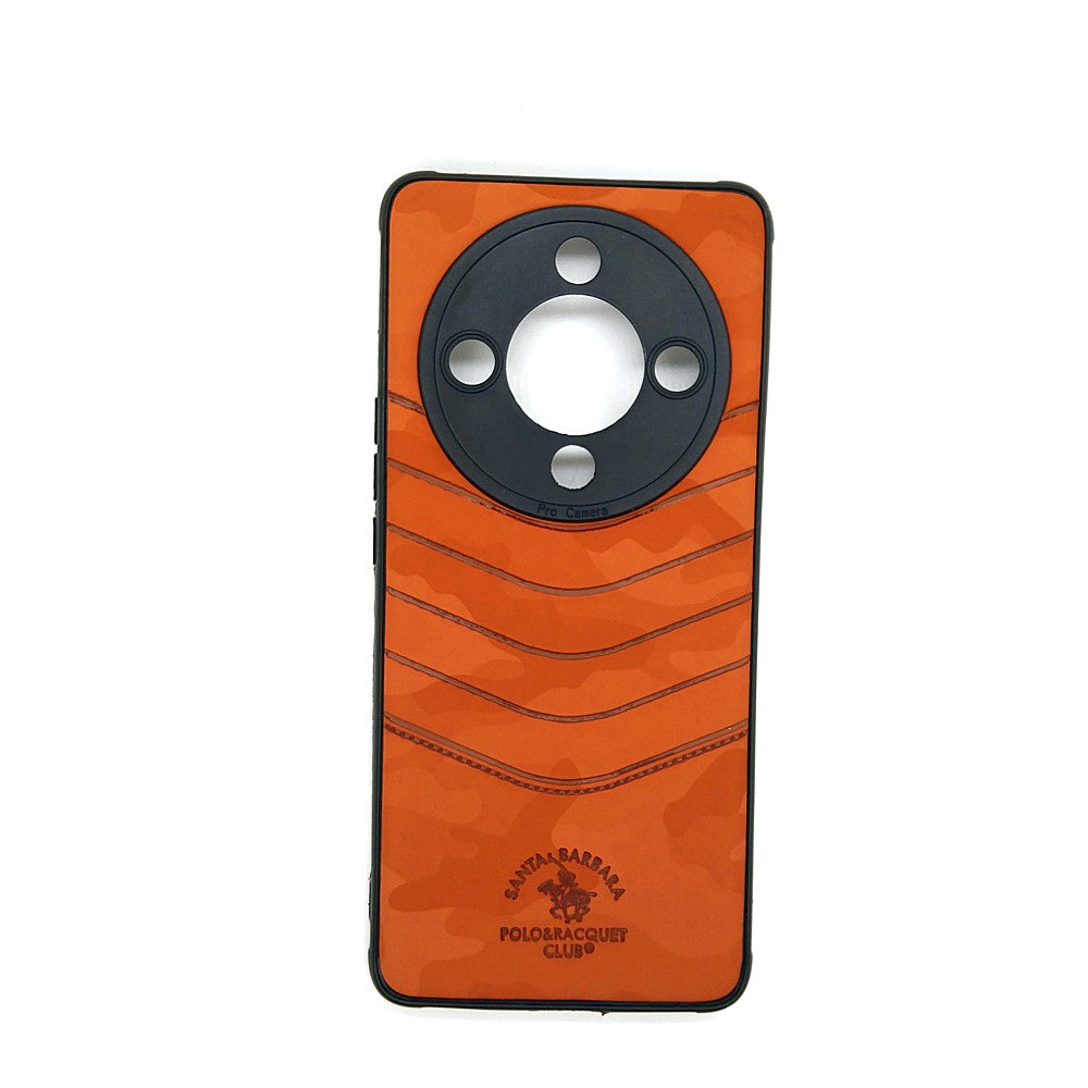 HONOR X9b POLO clothe texture case velvet Back Cover Orange