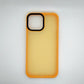 iPhone 13 Pro Max Luxury Matte Slim Shockproof iPhone Case Yellow