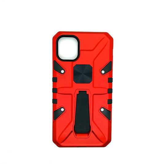 iPhone 11 Shockproof Armour Magnet Car holder Military Grade Case Red