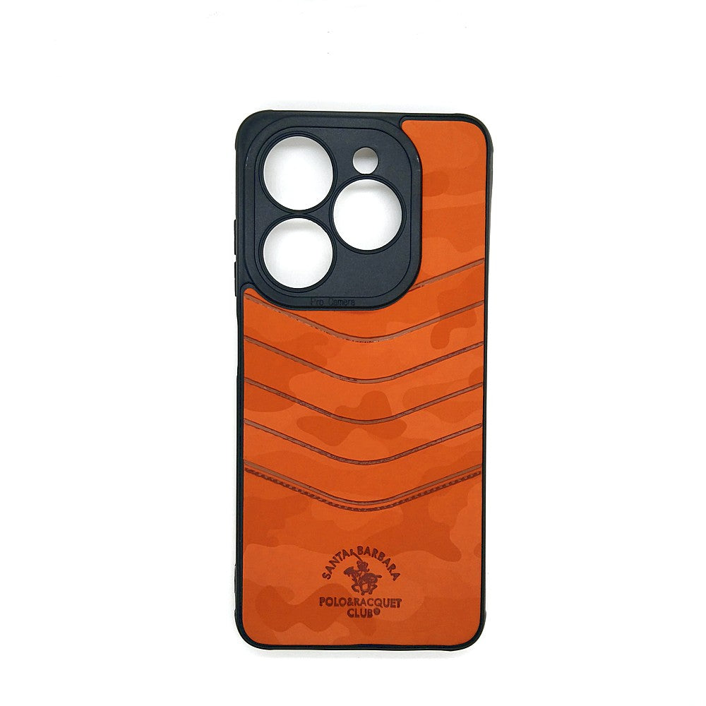 TECNO Spark 20 POLO clothe texture case velvet Back Cover Orange