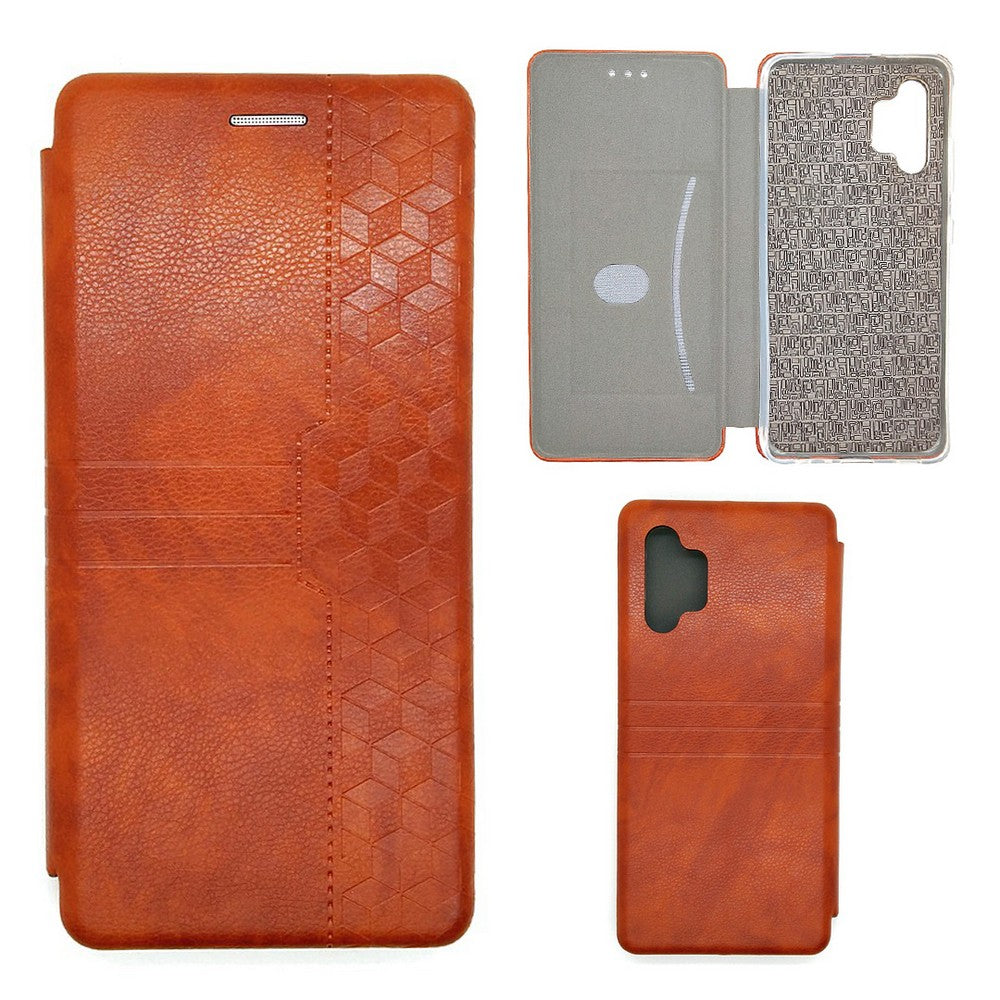 Samsung A32 Leather Pouch Case Premium Leather texture full cover