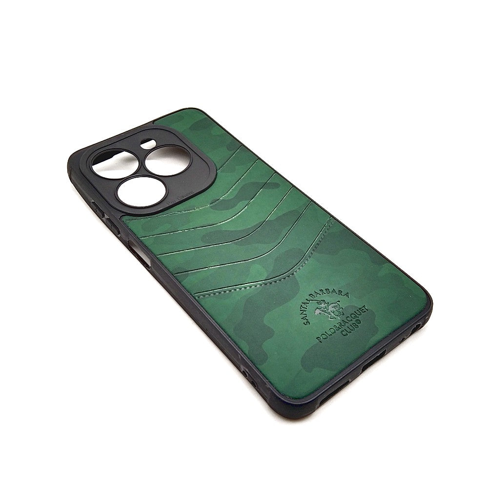 TECNO Spark 20 POLO clothe texture case velvet Back Cover Green