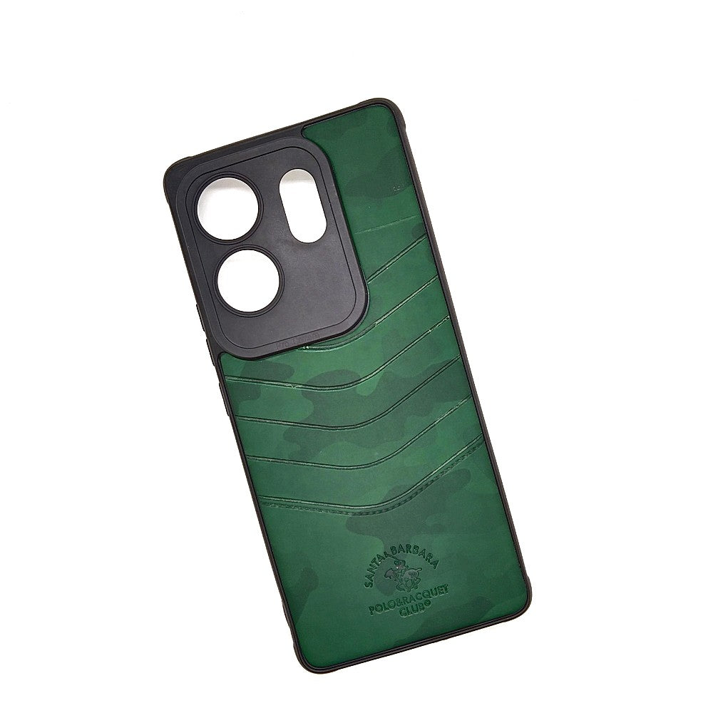 infinix ZERO 30 POLO clothe texture case velvet Back Cover Green