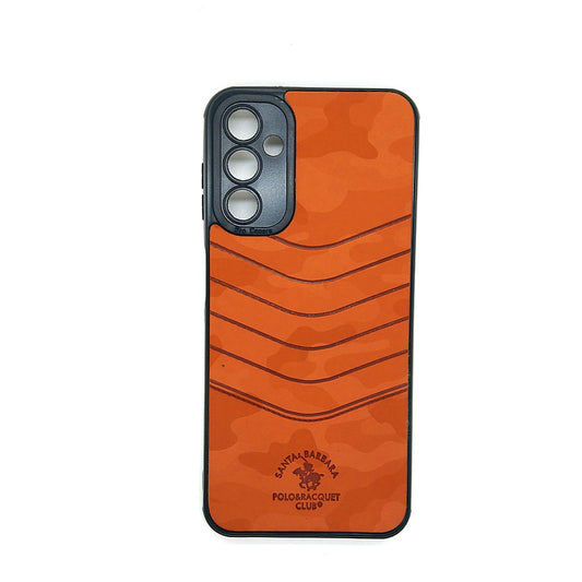 Samsung A14 POLO clothe texture case velvet Back Cover Orange