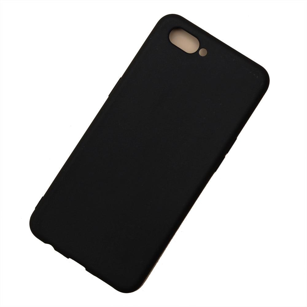 OPPO A3s Silicone back Cover Slim Magic TPU Case Black