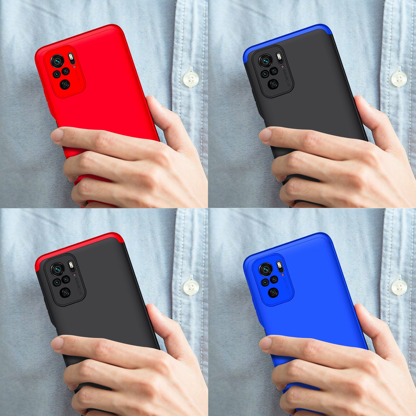 Original GKK Dual Tone 360º Case for Redmi Note 10