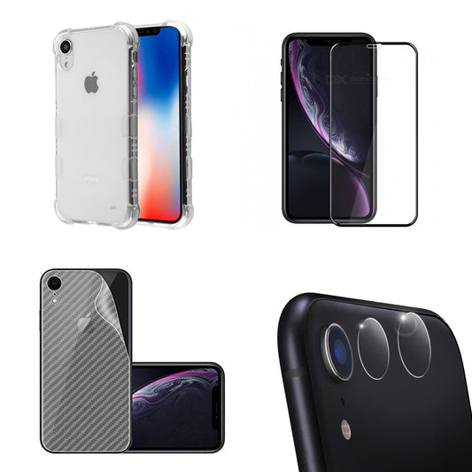 4in1 Protection pack for iPhone XR