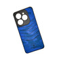 TECNO POP 8 POLO clothe texture case velvet Back Cover Blue