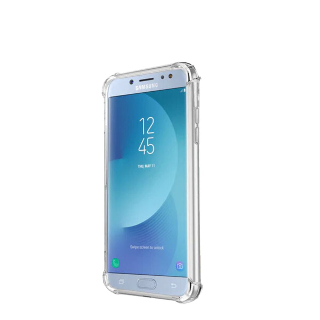 AntiShock Clear Back Cover Soft Silicone TPU Bumper case for Samsung J7