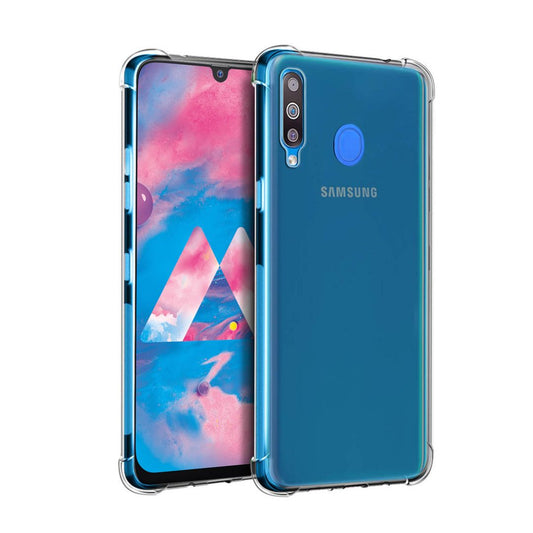 AntiShock Clear Back Cover Soft Silicone TPU Bumper case for Samsung M30