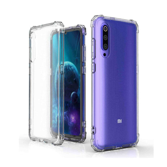 AntiShock Clear Back Cover Soft Silicone TPU Bumper case for Xiaomi Mi 9