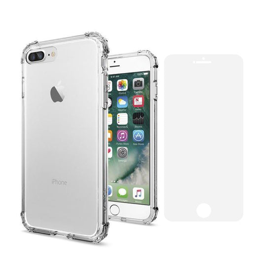 AntiShock Clear Back Cover Soft Silicone TPU Bumper case for apple iPhone 7 Plus