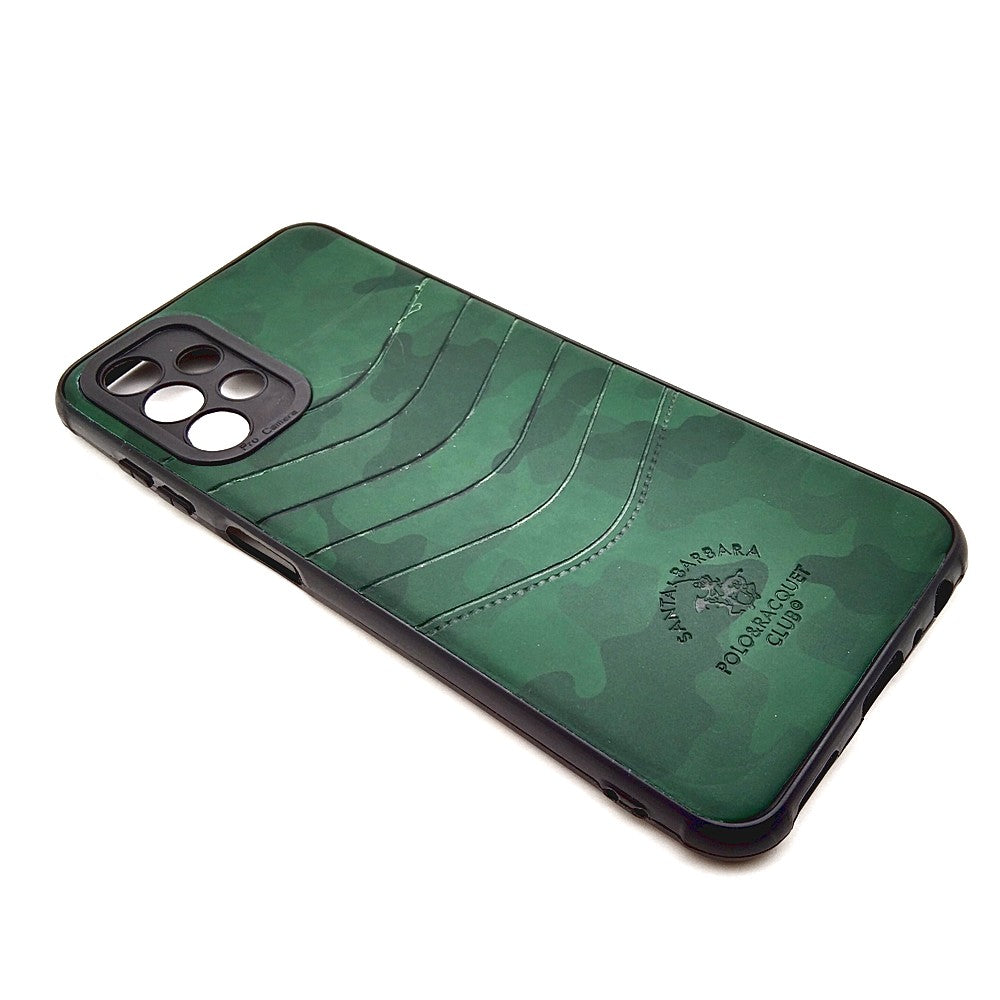 Samsung A13 POLO clothe texture case velvet Back Cover Green