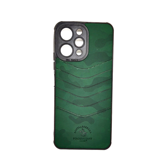 Redmi 12 POLO clothe texture case velvet Back Cover Green