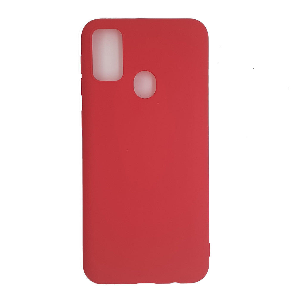 Samsung M21 Silicone back Cover Slim Magic TPU Case Red