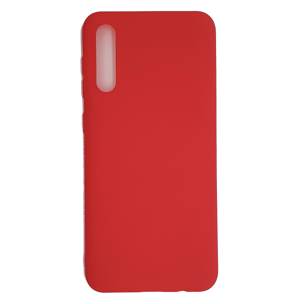 Samsung A50 Silicone back Cover Slim Magic TPU Case Red