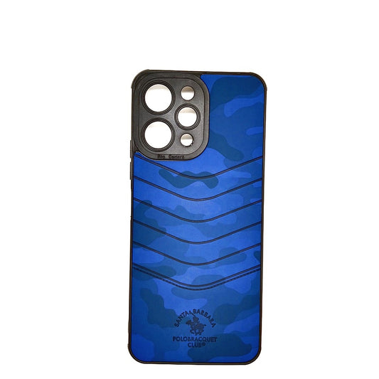 Redmi 12 POLO clothe texture case velvet Back Cover Blue