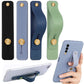 Adjustable Soft Coloured Phone Grip Holder with Finger Strap