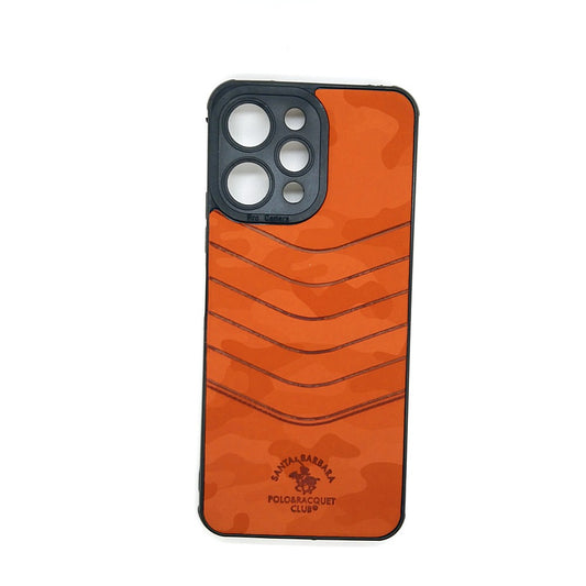 Redmi 12 POLO clothe texture case velvet Back Cover Orange