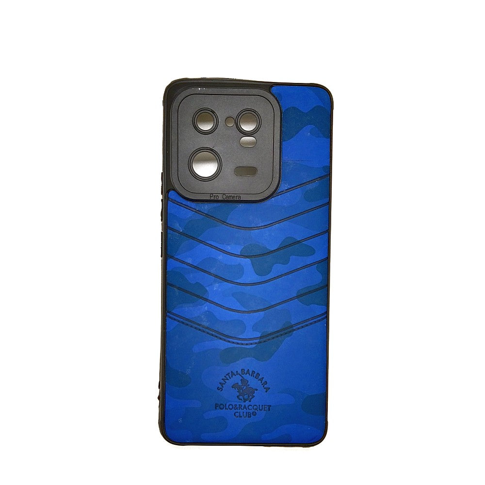 Redmi Note 13 Pro 5G POLO clothe texture case velvet Back Cover Blue