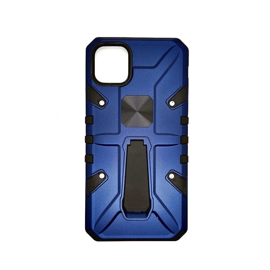 iPhone 12 Pro Shockproof Armour Magnet Car holder Military Grade Case Blue