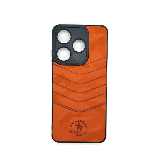 TECNO Spark 10C POLO clothe texture case velvet Back Cover Orange